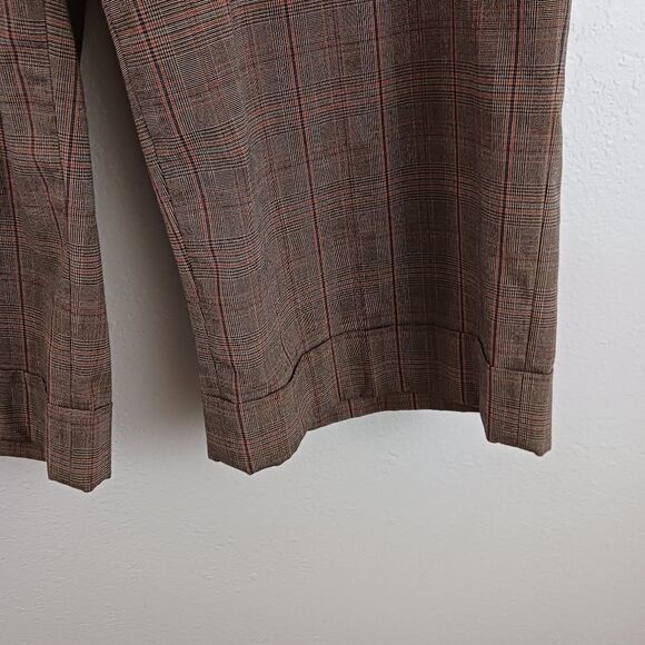 Lane Bryant plaid brown capri pants size 16 - Picture 3 of 6